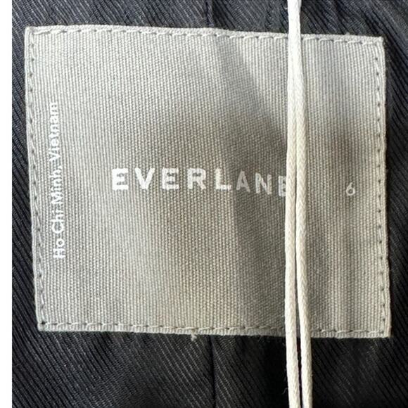 NWT Everlane The 80's Italian Wool Blazer Women's Size 6 Black Oversized Eighti - Picture 6 of 12